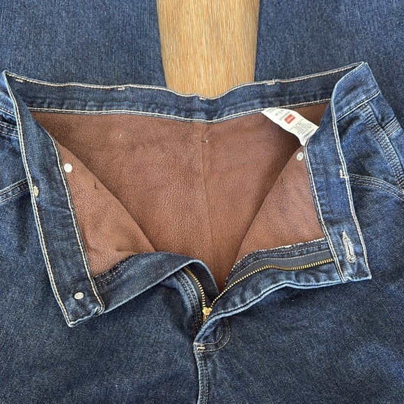 Wrangler Fleece Lined Carpenter Jeans Size 34 x 34 - Picture 11 of 16